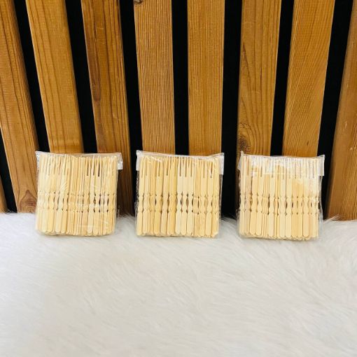 تصویر  چنگال خرما چوبی